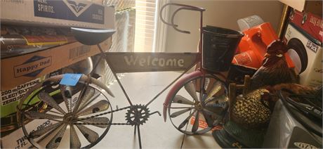 Metal Bicycle Lawn Art