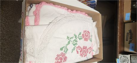 Lot Of Vintage Table Runners