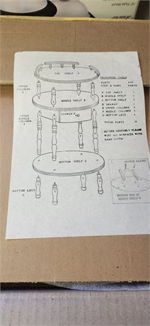 3 Tier Wood Telephone Stand