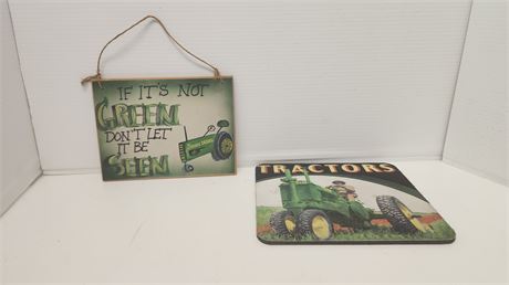 John Deere Mouse Pad & wall Hanging Decor