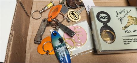 Lot Of Various Key Rings