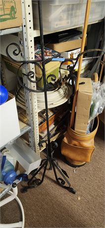 Vintage Heavy Wrought Iron Stand