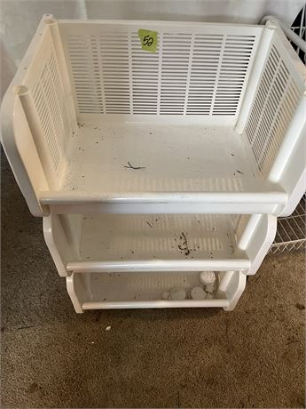 3-Tier Storage Plastic Container