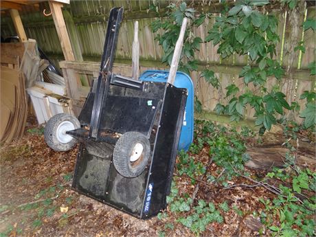 Wagon and Wheel Barrow