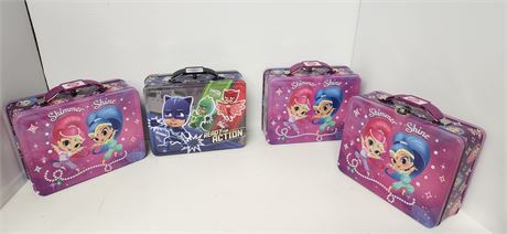 Shimmer & Shine & paw Patrol Tins