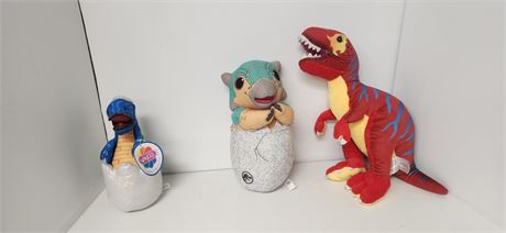 Lot Of Plush Dinosaur Toys