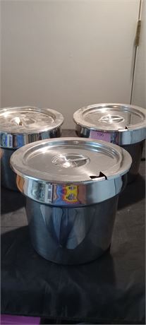 3 Soup Container's With Lids