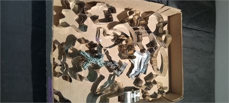 Lot Of Metal Cookie Cutters