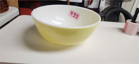 Large Yellow Pyrex Mixing Bowl