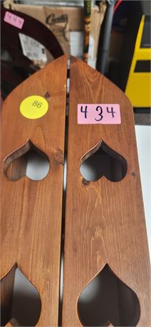 Wood Heart Display Shelf