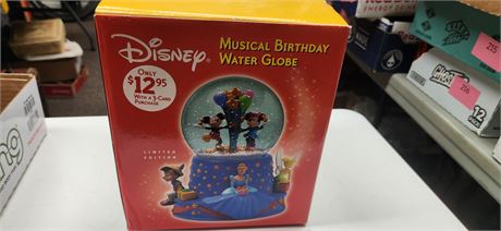 Disney Musical Birthday Water Globe