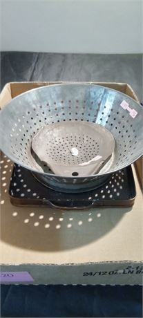 Metal Strainer & Tray & Miscellaneous Items