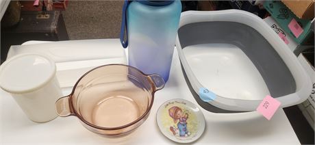 Visionware Glass Bowl & Miscellaneous Items