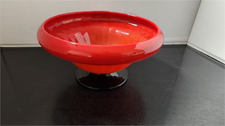 Onange 7 Black Glass Fruit Bowl