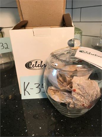 Celebrations Clear Dish & Lid