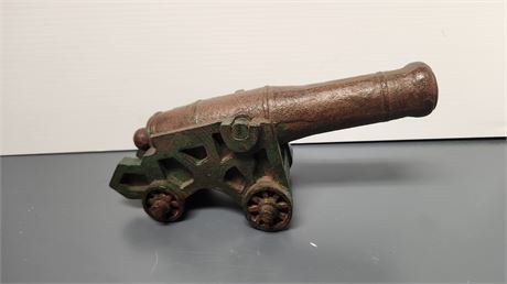 10" Brown Molded Cannon Decor