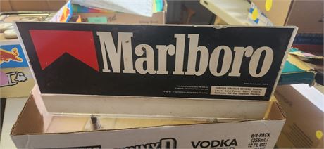 Marlboro Advertising Sign & Gun Rack