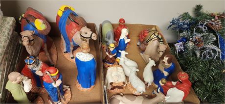 2 Flats Of Nativity Pieces