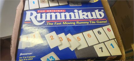 Rummikib Board Game & Commodore Speed/ Bingo Math Game