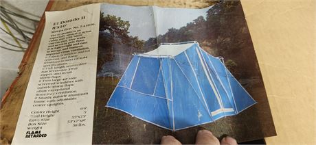 EL Dorado 2 Tent. Size 8x10 Sleeps 5
