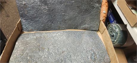 Very thin embossed metal sheets
