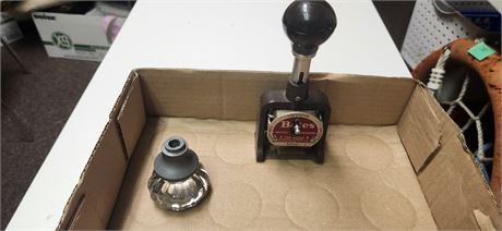 Vintage Stamper & Door Handle