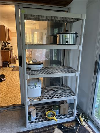 Plastic Shelving (Contents on Shelves not included)