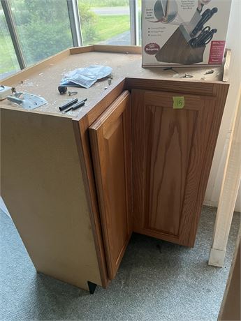 Corner Cabinet (Knives Not Included)
