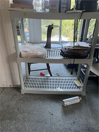 Plastic Shelving (Contents on Shelves not included)