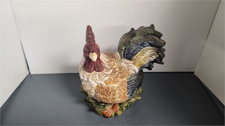 Vintage Rooster Cookie Jar. About 10 Inches Tall