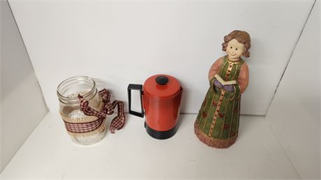 Lot Of Collectables & Empire Electric Coffee Maker