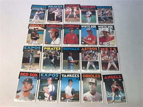 20 1986 Topps Baseball Cards (#2)