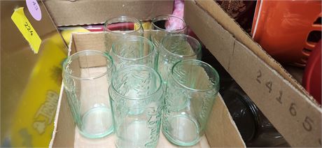 7 Coca Cola Drinking Glasses