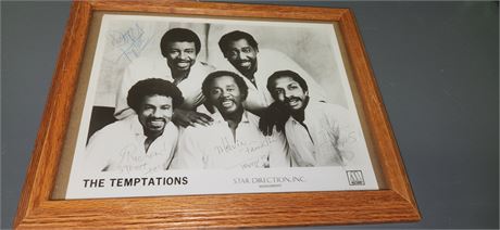 Framed The Temptations Signed Autographed Picture