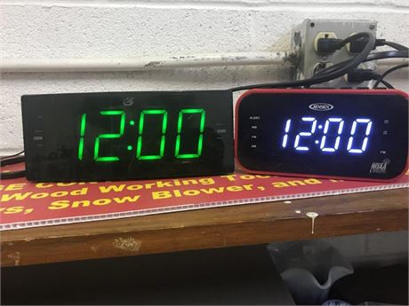 2 Alarm Clocks