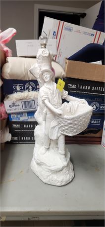 Girl Carrying A Basket Statue