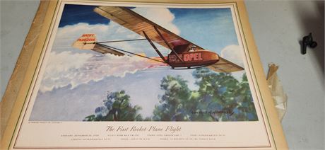 Jet Argosies Airplane Lithographs