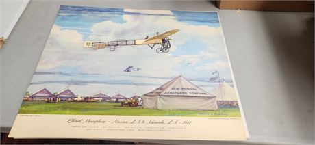 Jet Argosies Airplane Lithographs