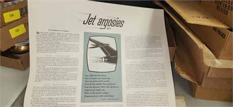 Jet Argosies Airplane Lithographs