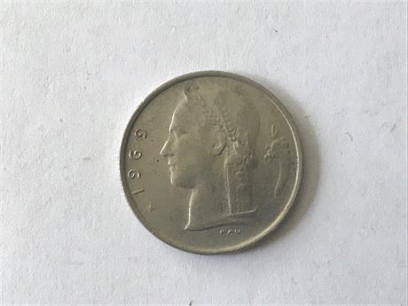 1969 Belgium 1 Franc