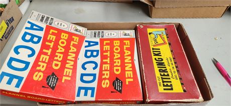 Flannel Board Letters & Pre Cut Lettering Kit