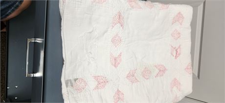 Vintage Quilt Has Damage And Will Need Repaired