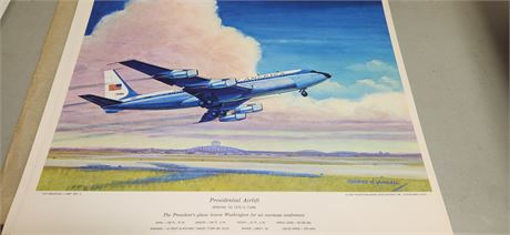 Jet Argosies Airplane Lithographs