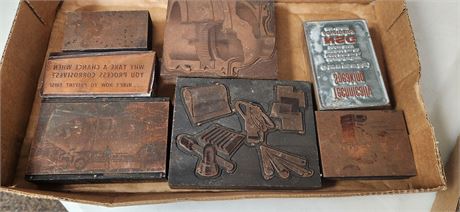 Lot Of Wood Stamps
