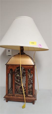 Unique Wood Base Lamp