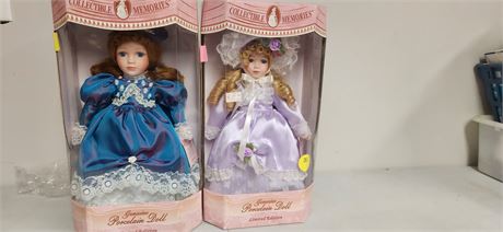 2 Porcelain Dolls