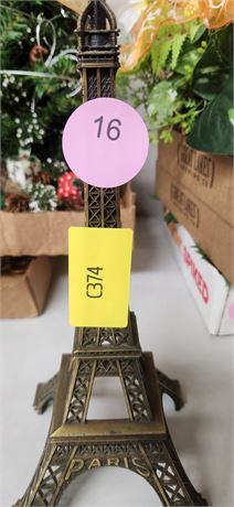 Eiffel Tower Decor. About 10 Inches Tall