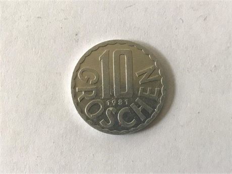 1981 Austria 10 Groschen