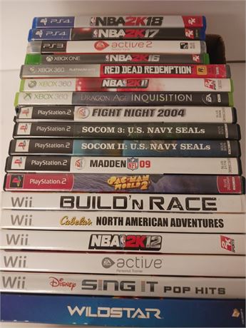 Lot Of Various Video Games