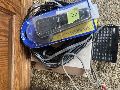 Remote, Cords, RCA Digital Control
